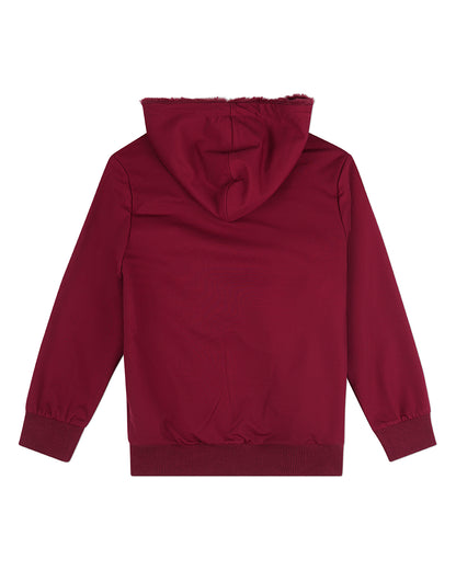 Boys Zip-Up Rayon Blend Hoodie with Cozy Faux Fur Lining -  Introductory Special