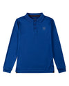Boys Silky Soft Dri-Effect Moisture Wicking Long Sleeve Polo Shirt