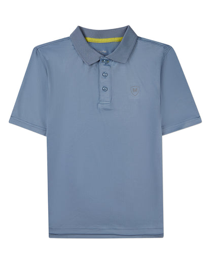 Boys Silky Soft Dri-Effect Moisture Wicking Short Sleeve Polo Shirt