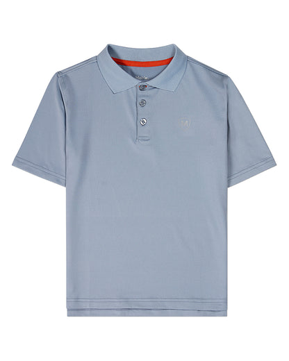 Boys Silky Soft Dri-Effect Moisture Wicking Short Sleeve Polo Shirt