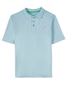 Boys Silky Soft Dri-Effect Moisture Wicking Short Sleeve Polo Shirt : Color: Cashmere Blue