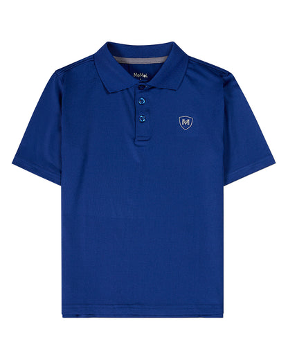Boys Silky Soft Dri-Effect Moisture Wicking Short Sleeve Polo Shirt