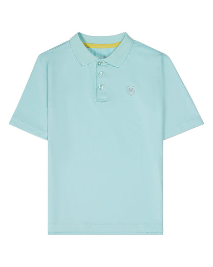 Boys Silky Soft Dri-Effect Moisture Wicking Short Sleeve Polo Shirt