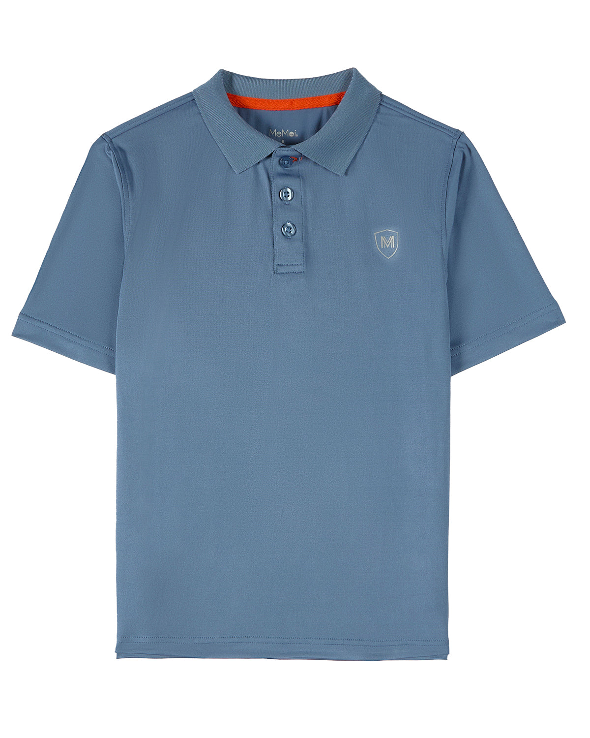 Boys Silky Soft Dri-Effect Moisture Wicking Short Sleeve Polo Shirt : Color: Infinity