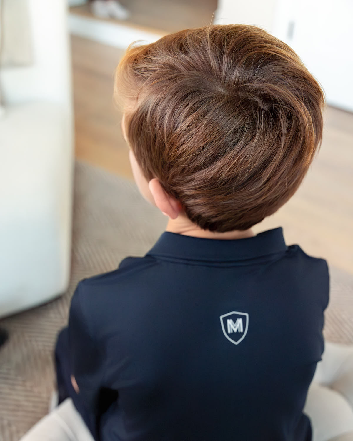 Boys Silky Soft Dri-Effect Moisture Wicking Short Sleeve Polo Shirt : Color: Midnight Navy