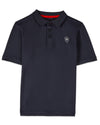 Boys Silky Soft Dri-Effect Moisture Wicking Short Sleeve Polo Shirt : Color: Midnight Navy