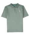 Boys Silky Soft Dri-Effect Moisture Wicking Short Sleeve Polo Shirt : Color: Silver Blue