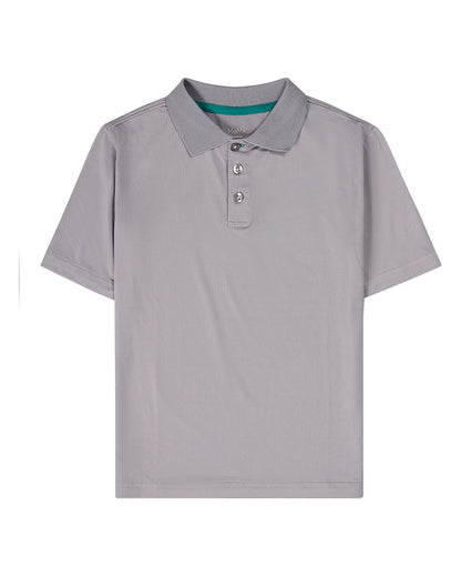 Boys Silky Soft Dri-Effect Moisture Wicking Short Sleeve Polo Shirt