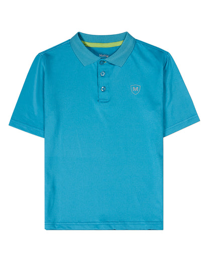 Boys Silky Soft Dri-Effect Moisture Wicking Short Sleeve Polo Shirt