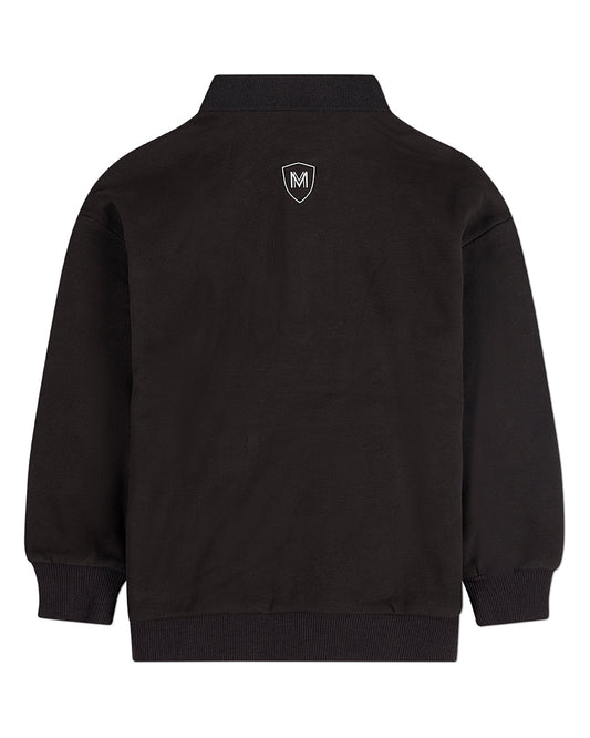 Boys Long-Sleeve Cotton-Rich Fleece Polo Sweatshirt
