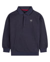 Boys Long-Sleeve Cotton-Rich Fleece Polo Sweatshirt