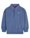 Boys Long-Sleeve Cotton-Rich Fleece Polo Sweatshirt