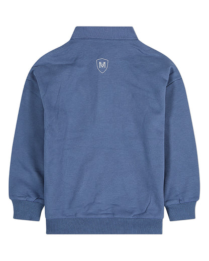 Boys Long-Sleeve Cotton-Rich Fleece Polo Sweatshirt