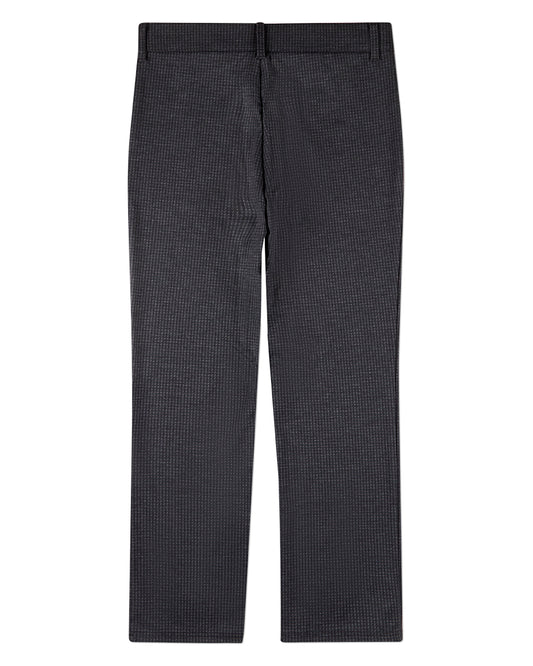 Boys Houndstooth-Print Rayon-Blend 2-Pocket Stretch Knit Dress Pants