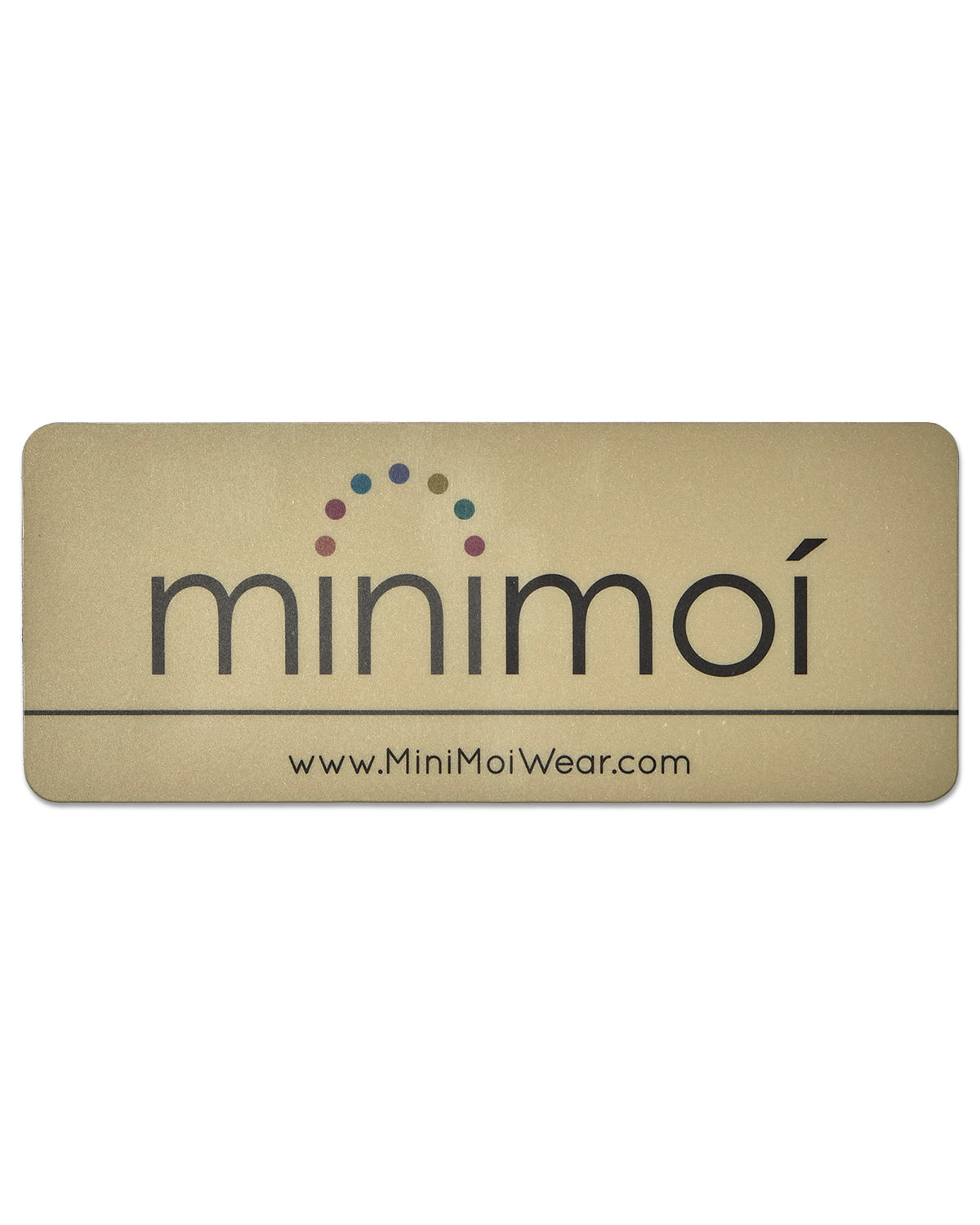MiniMoi Logo Car Magnet Sign : Color: Sea Salt