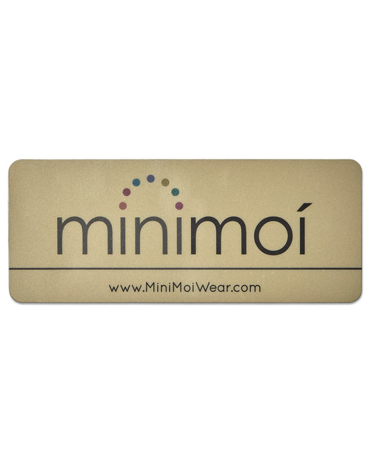 MiniMoi Logo Car Magnet Sign : Color: Sea Salt