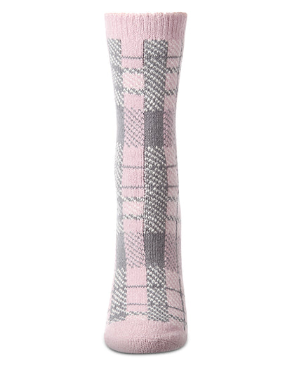 Women's Plaid Buttersoft Cozy Crew Socks