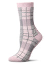 Women's Plaid Buttersoft Cozy Crew Socks