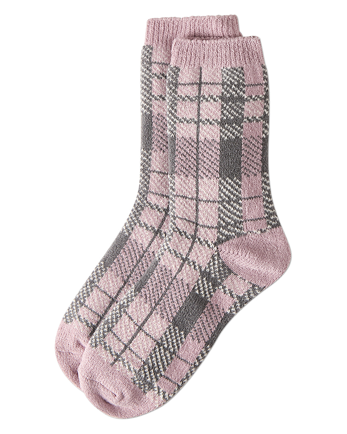 Women's Plaid Buttersoft Cozy Crew Socks