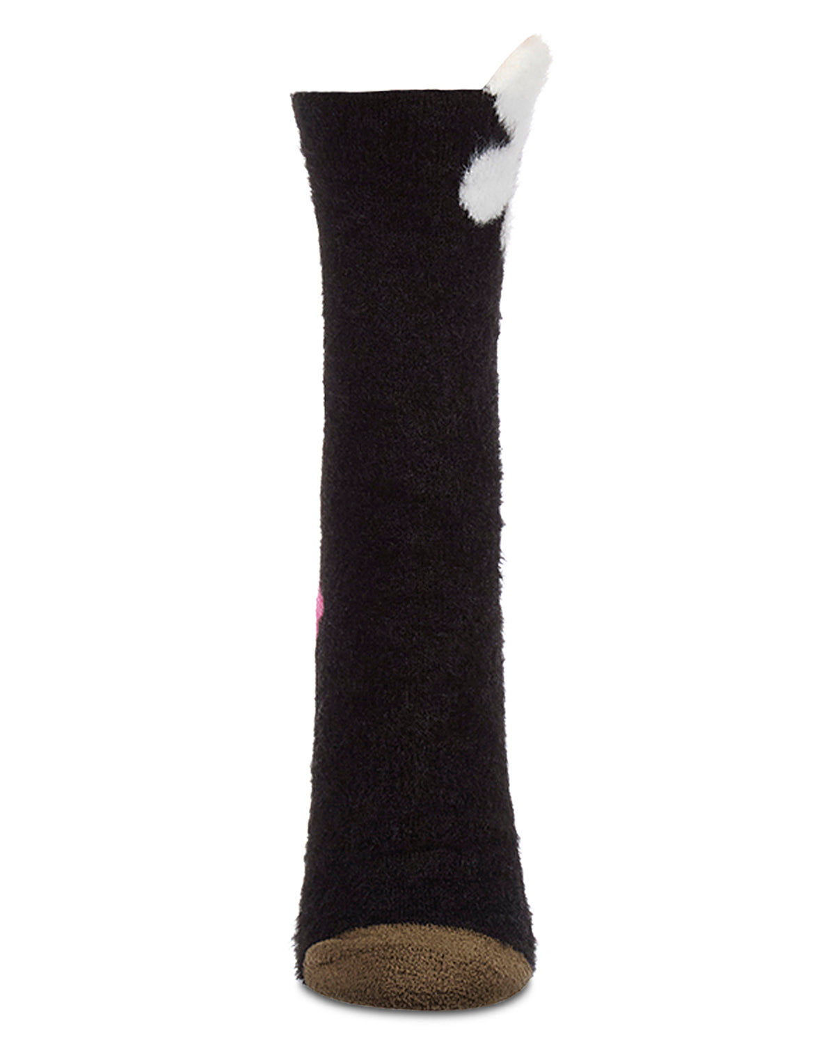 Women's "Floating Daisy" Plush Novelty Cozy Crew Sock