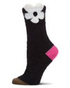 Women's "Floating Daisy" Plush Novelty Cozy Crew Sock