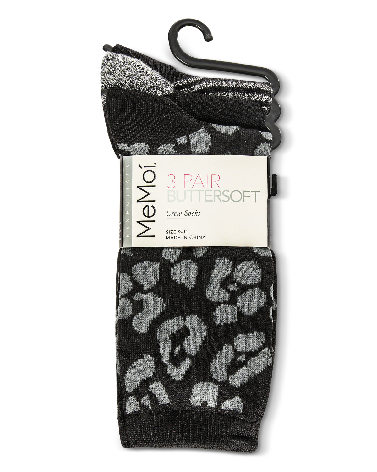 3 Pairs Women's Buttersoft Variety Novelty Crew Socks