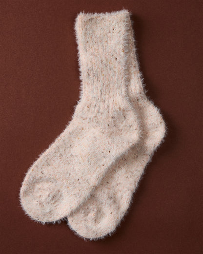Women's Pretty Plush Glitter Crew Socks