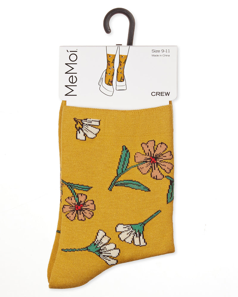 Women's Whimsy Floral Crew Socks