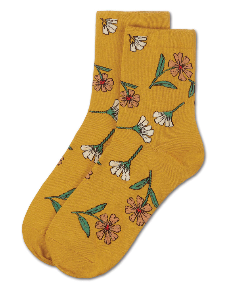 Women's Whimsy Floral Crew Socks