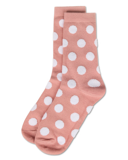 Women's Connect The Dots Dimensional Crew Socks : Color: Blush