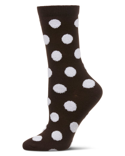 Women's Connect The Dots Dimensional Crew Socks : Color: Brown