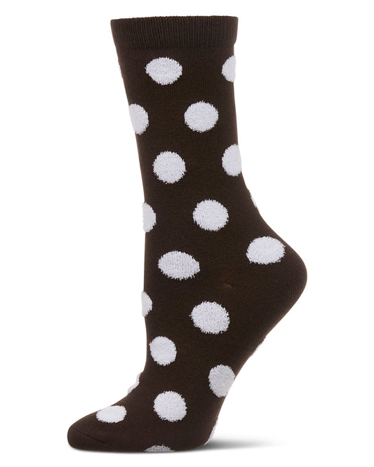 Women's Connect The Dots Dimensional Crew Socks : Color: Brown