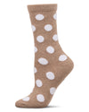 Women's Connect The Dots Dimensional Crew Socks : Color: Hemp Heather