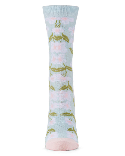 Women's Daisy Pointelle Crew Socks