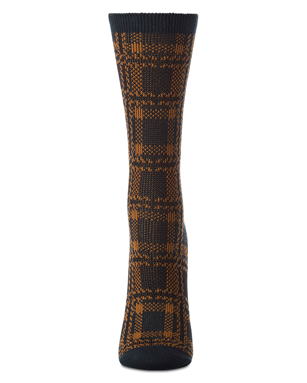 Women's Preppy Plaid Cotton-Rich Crew Sock