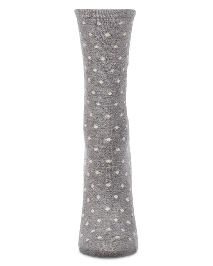 Women's Mini Dot Cashmere Crew Socks