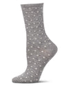 Women's Mini Dot Cashmere Crew Socks