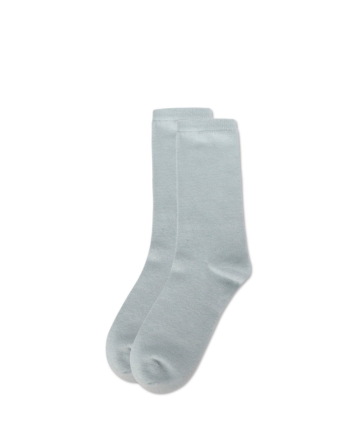 Women's Solid Soft Flat Knit Cashmere Blend Crew Sock