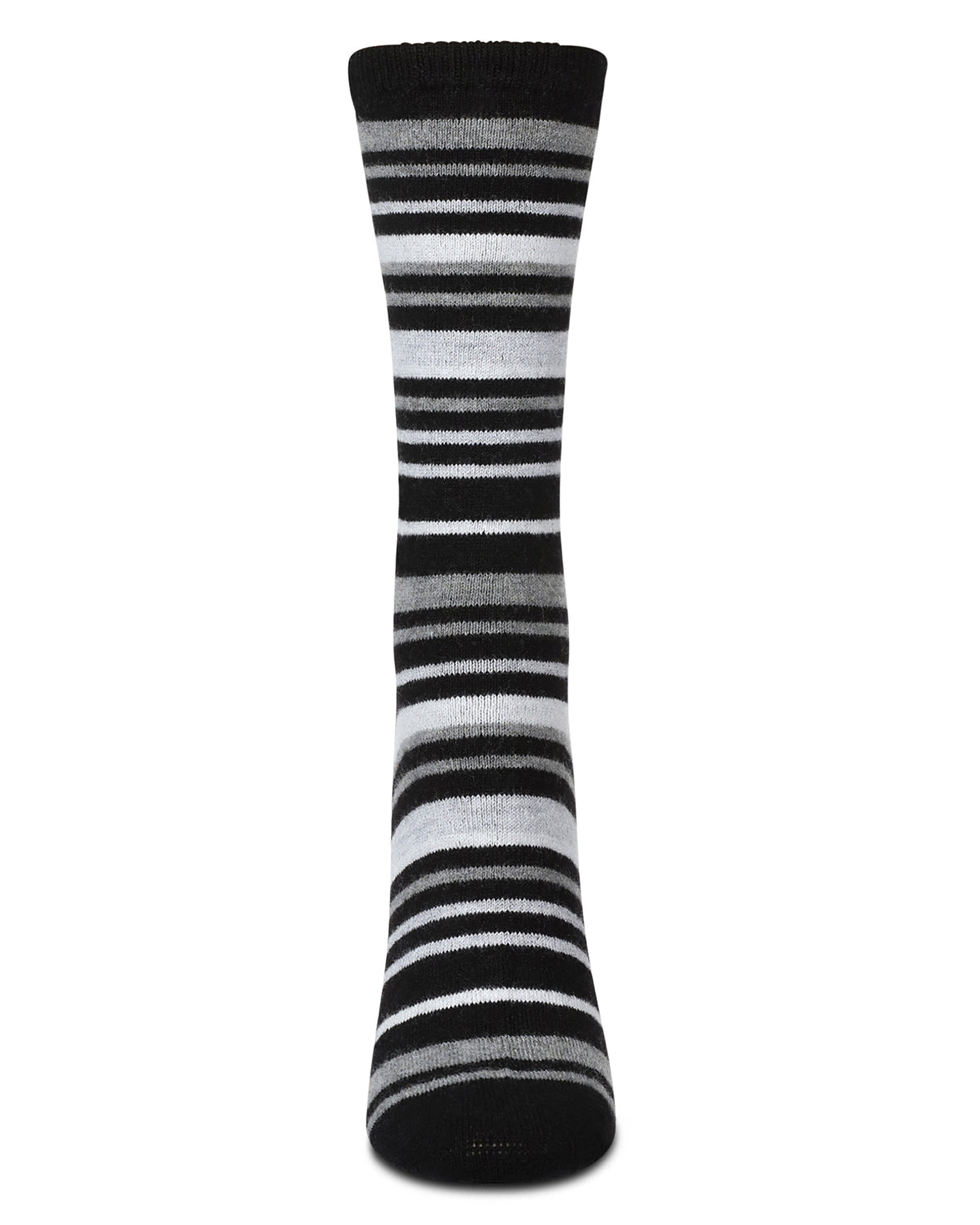 Women's Soft Striped Cashmere Crew Socks