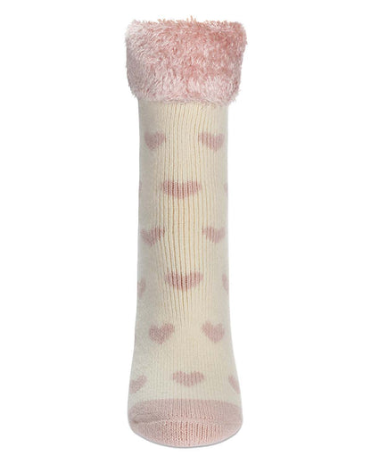Women's Hearts Plush Cabin Socks