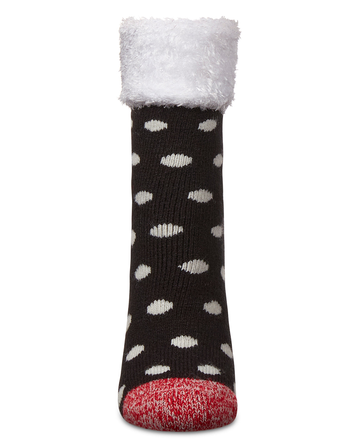 Women's Polka Dot Plush Cabin Sock