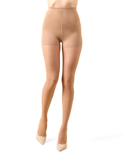 Women's Cotton On Top Light Support 30 Denier Pantyhose