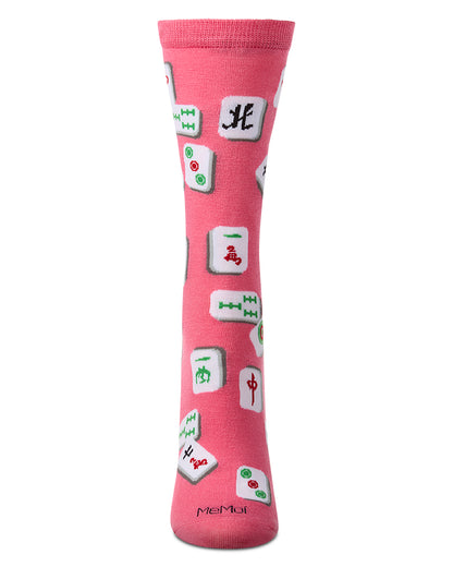 Mahjong Bamboo Blend Crew Socks