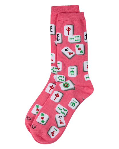 Mahjong Bamboo Blend Crew Socks