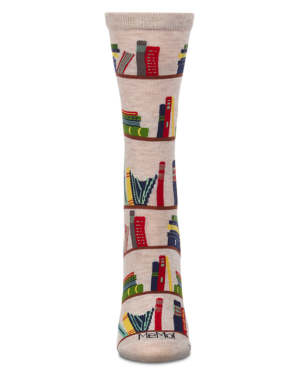 Let's Read Bookshelf Bamboo Blend Crew Sock