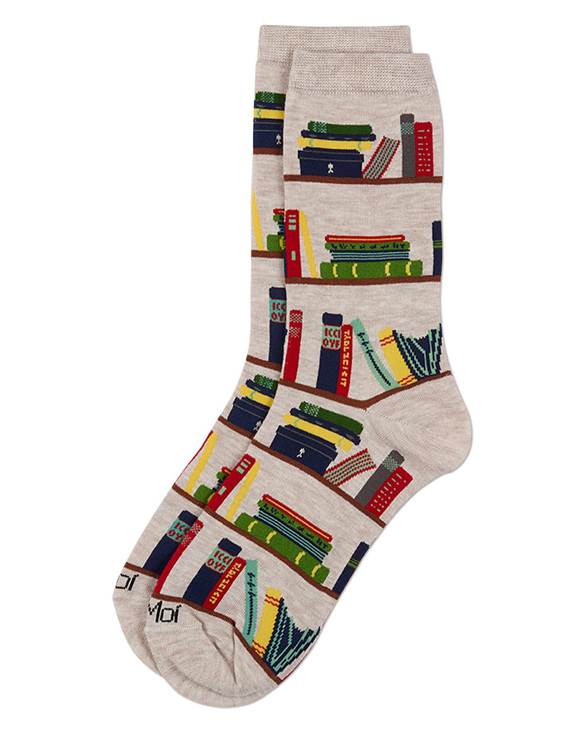 Let's Read Bookshelf Bamboo Blend Crew Sock