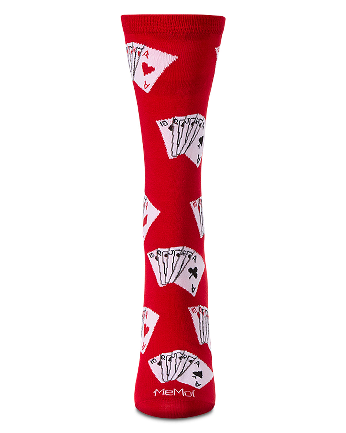 Playing Cards Bamboo Blend Crew Socks : Color: Denim Heather