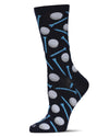 Golf Madness Bamboo Blend Crew Sock : Color: Navy
