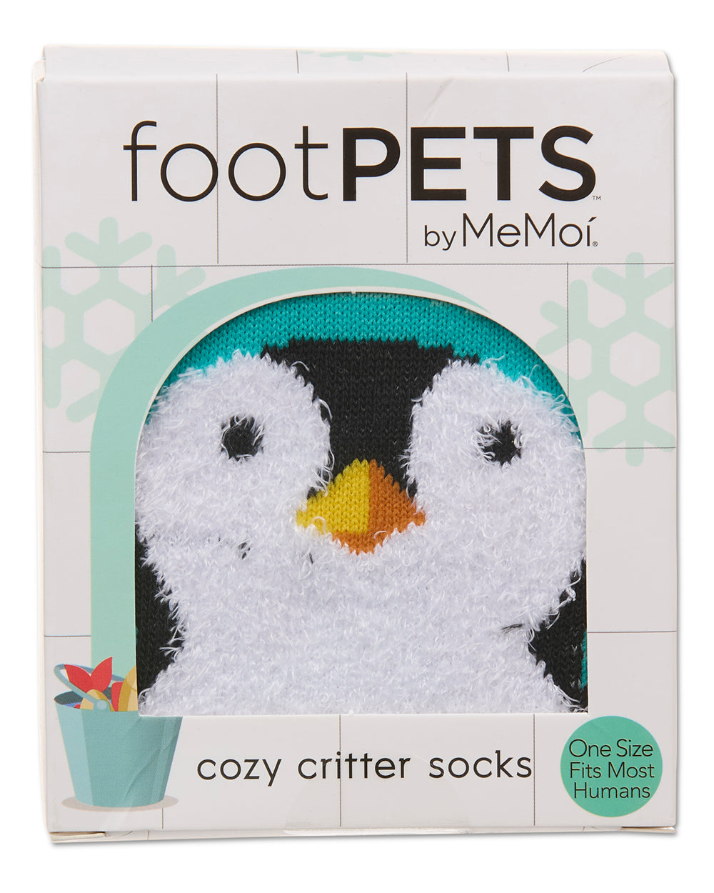 Women's Foot Pet Penguin Crew Socks : Color: Red
