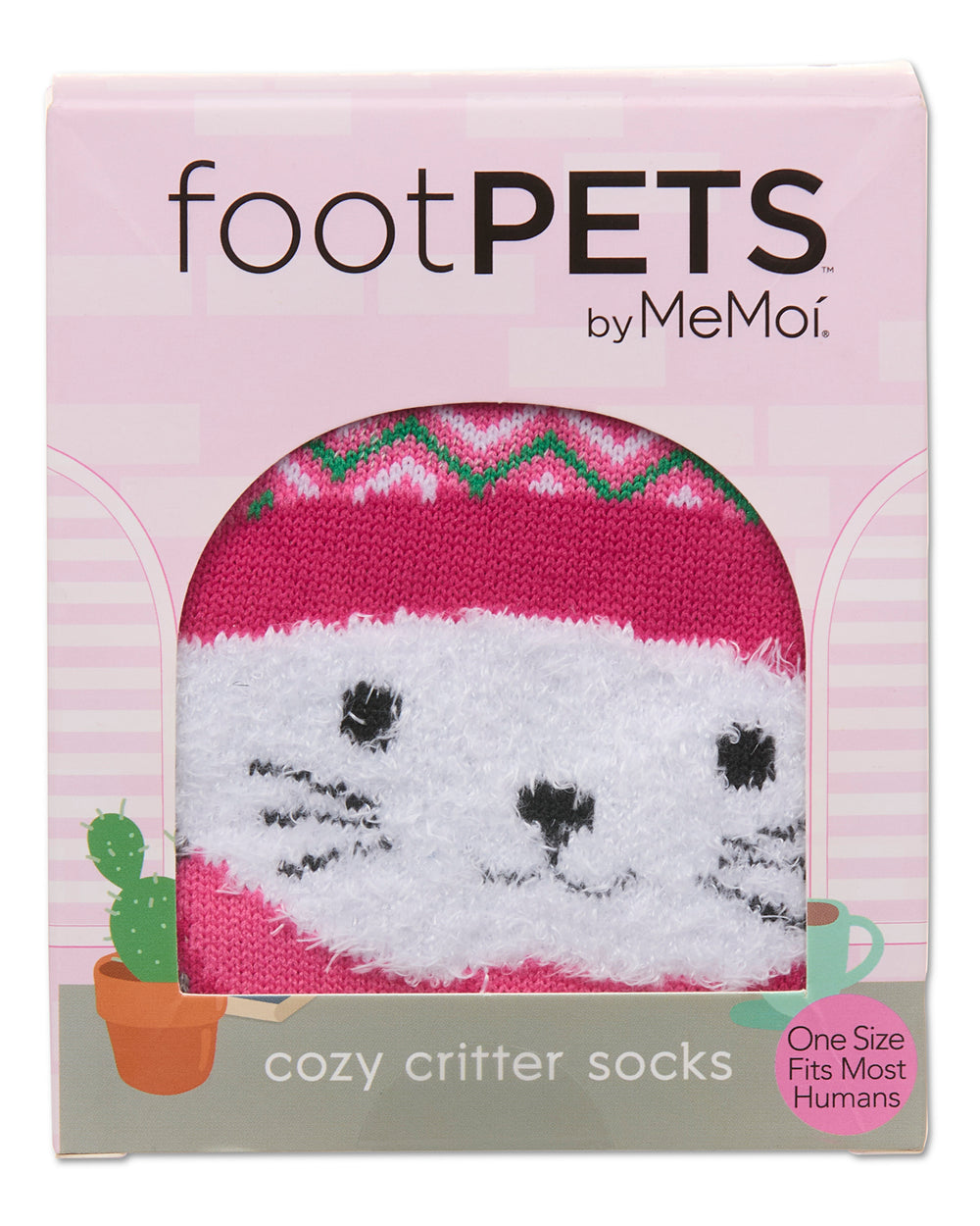 Women's Foot Pet Cat Crew Socks : Color: Med Gray Heather